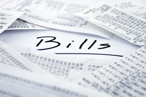 Bills to be paid in monthly periods